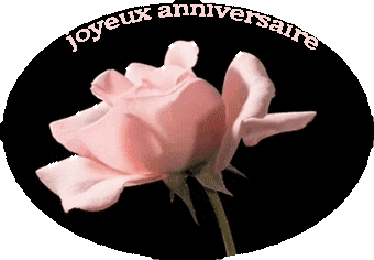 gif joyeux anniversaire rose rose